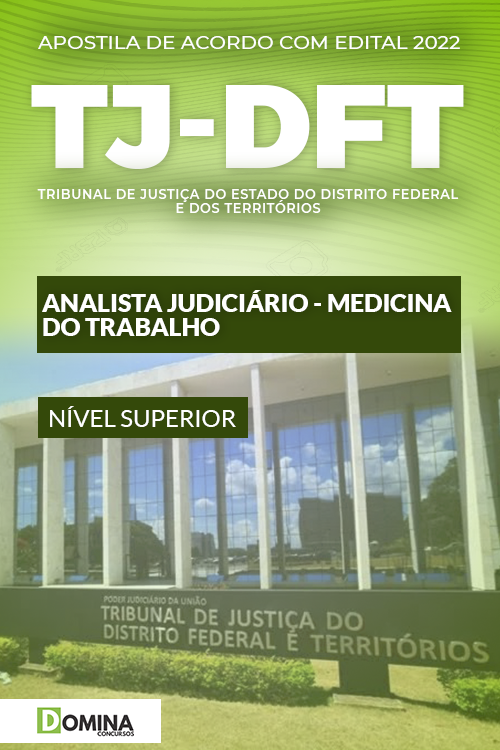 Apostila Concurso TJDFT 2022 Analista Medicina do Trabalho