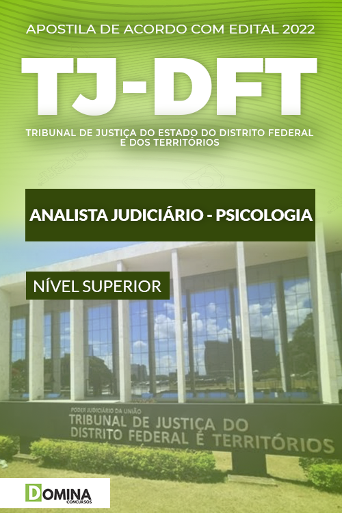 Apostila Concurso TJDFT 2022 Analista Psicologia