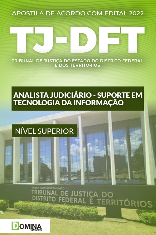 Apostila TJDFT 2022 Analista Suporte Tecnologia Informação
