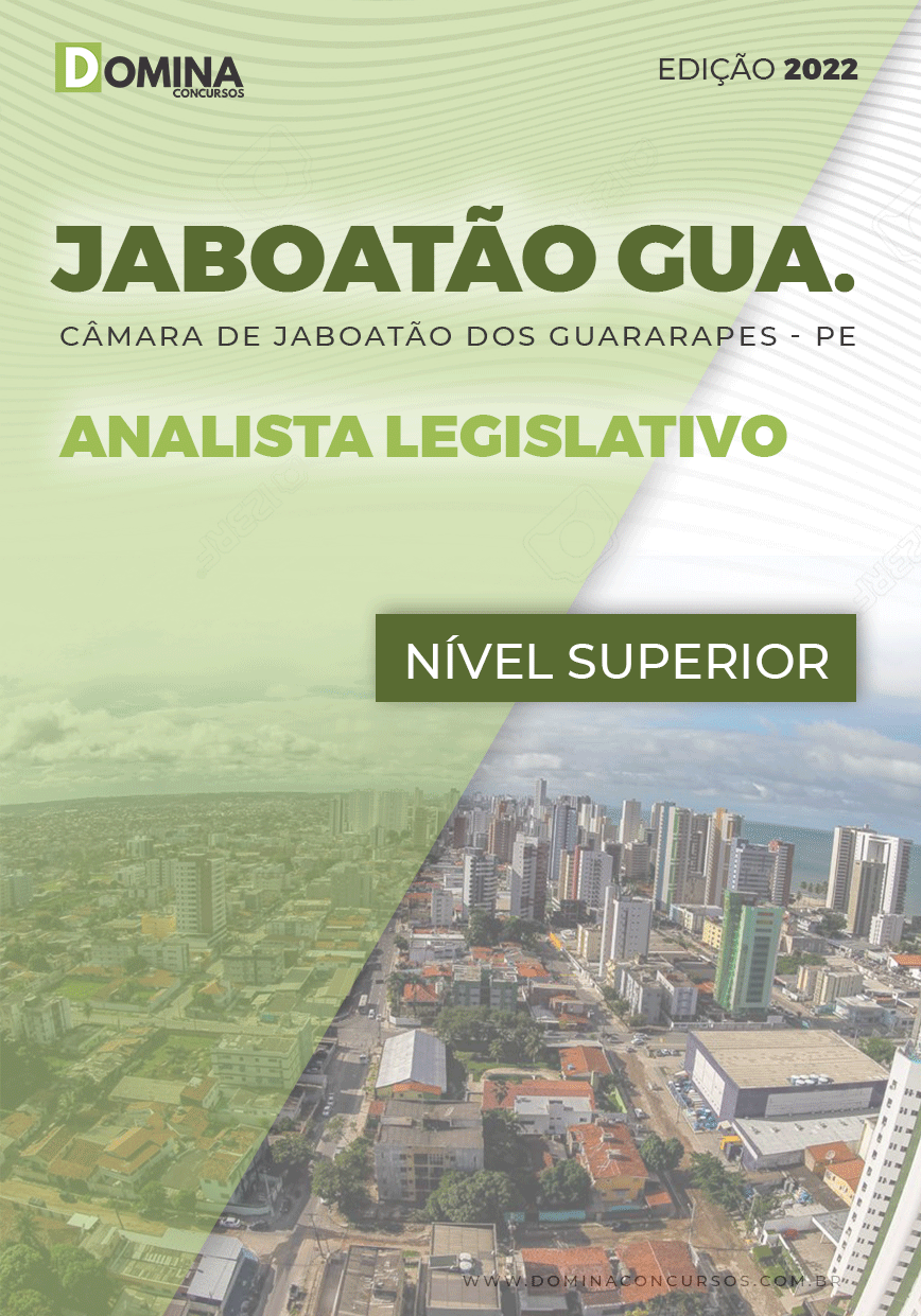 Apostila Câmara Jaboatão Gua. PE 2022 Analista Legislativo