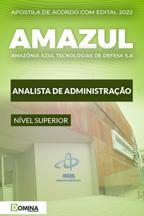 Apostila Concurso Amazul 2022 Analista de Administração