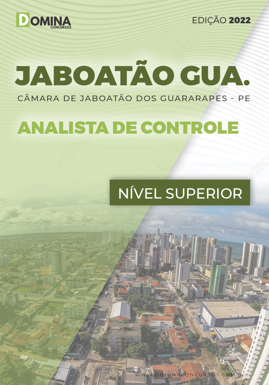 Apostila Câmara Jaboatão Gua. PE 2022 Analista de Controle