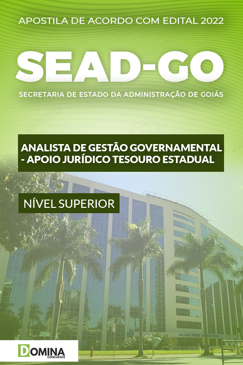 Apostila SEAD GO 2022 Analista Apoio Jurídico do Tesouro Estadual