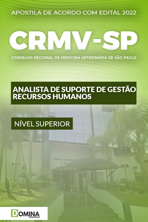 Apostila CRMV SP 2022 Analista de Recursos Humanos