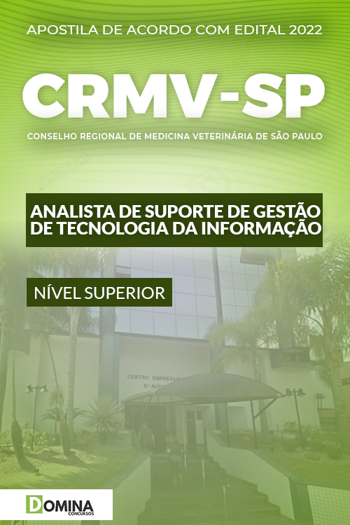 Apostila CRMV SP 2022 Analista Tecnologia Informação