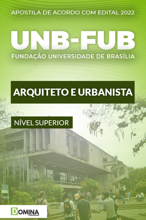 Apostila digital Concurso UNB-UFB 2022 Arquiteto e Urbanista