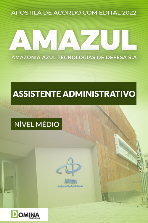 Apostila Concurso Amazul 2022 Assistente Administrativo