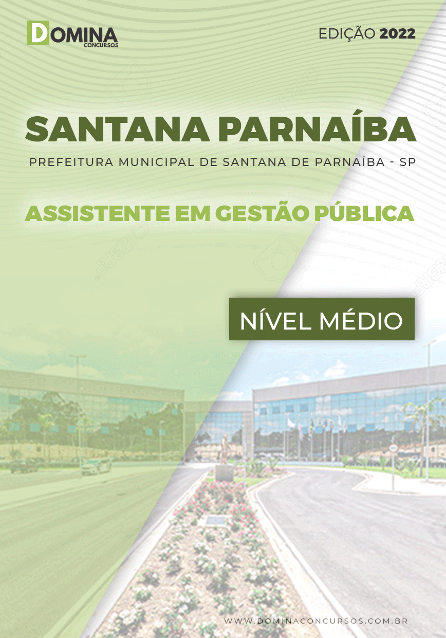 Apostila Santana de Parnaíba SP 2022 Assistente Gestão Pública
