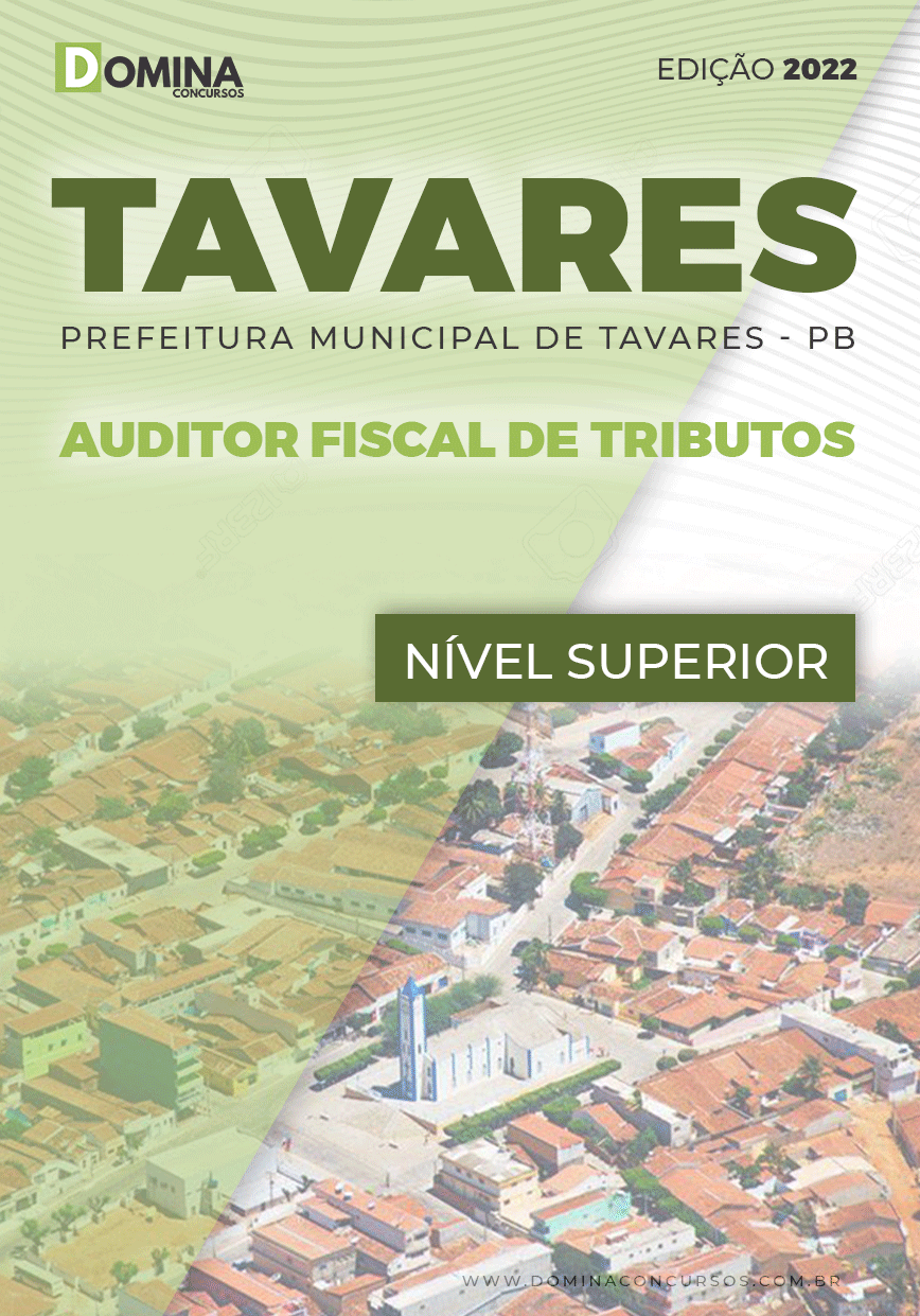 Apostila Prefeitura Tavares PB 2022 Auditor Fiscal de Tributos