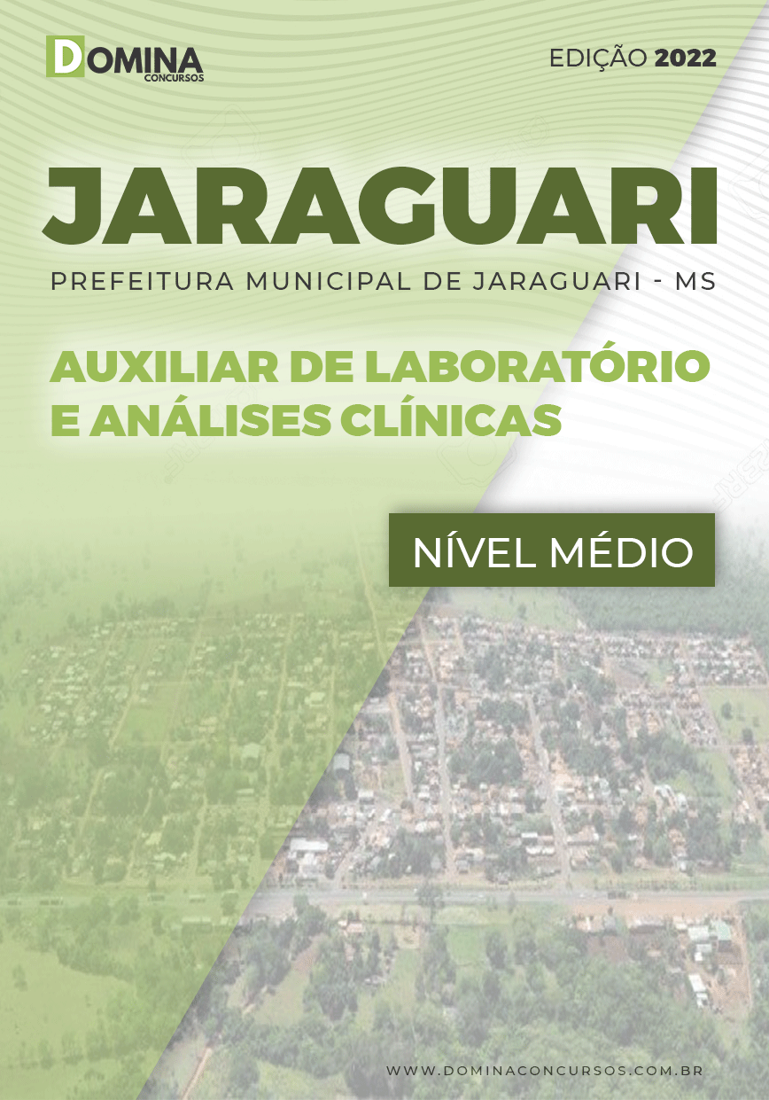Apostila Pref Jaraguari MS 2022 Auxilixar Laboratório Analises Clínicas