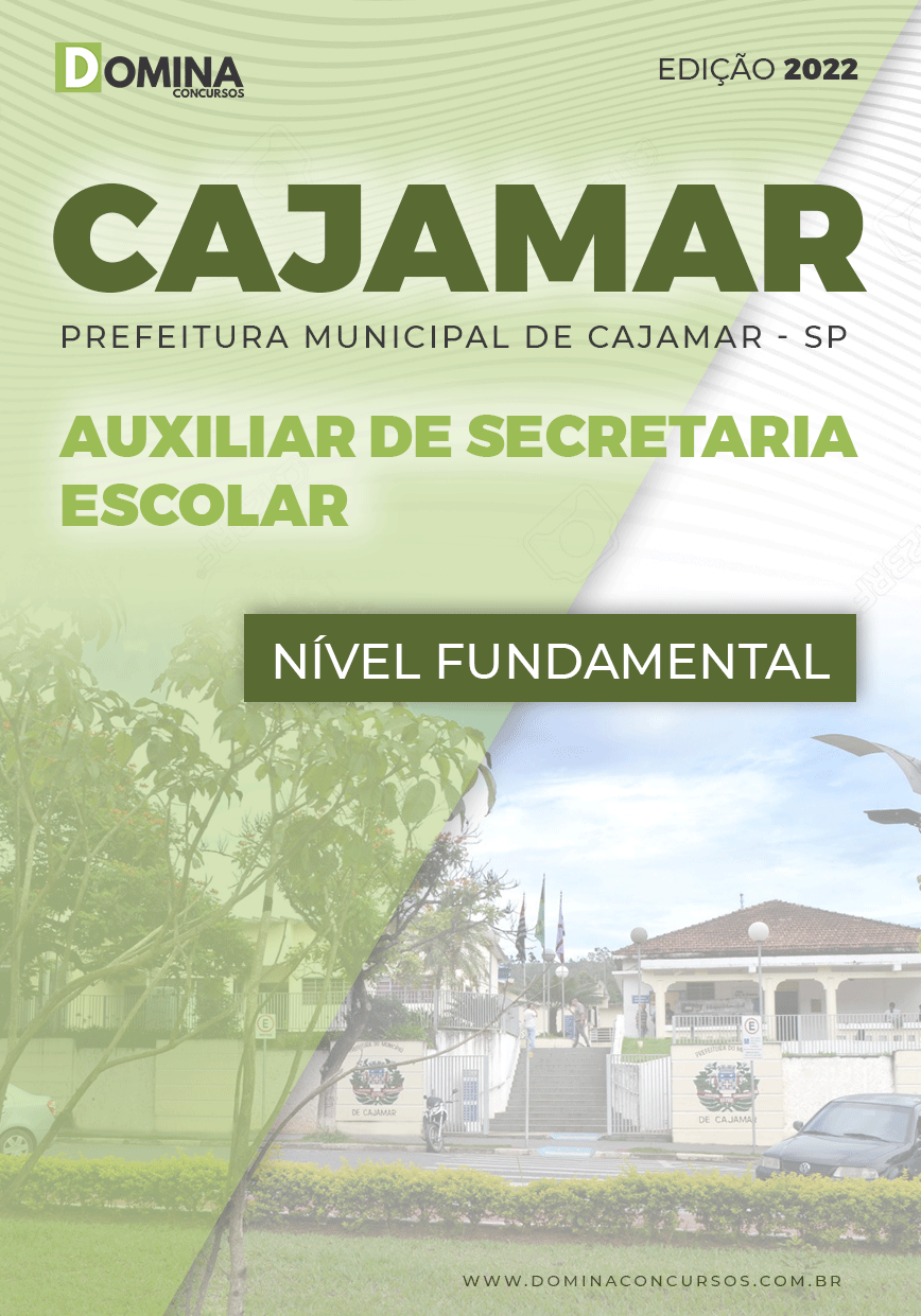 Apostila Cajamar SP 2022 Auxiliar de Secretário Escolar
