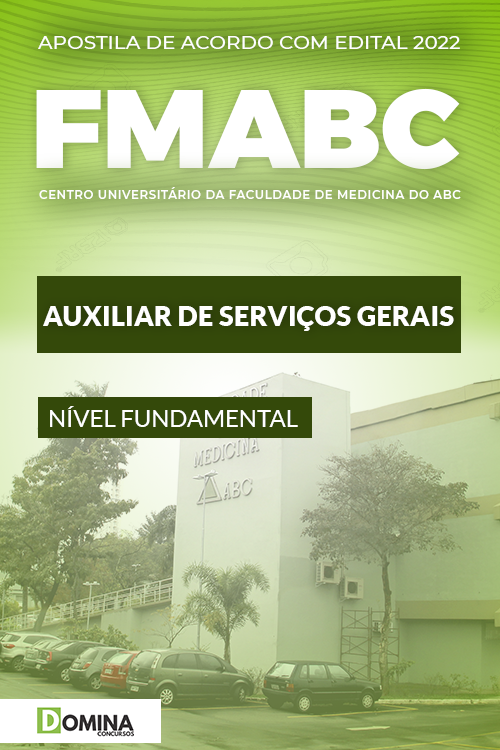 Apostila Concurso FMABC 2022 Auxiliar Serviços Gerais
