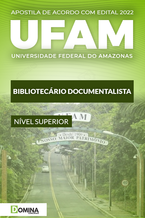 Apostila Concurso UFAM 2022 Bibliotecário Documentalista