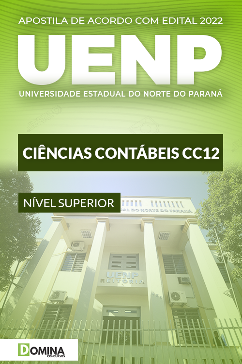 Apostila Concurso UENP PR 2022 Ciência Contábeis CC12