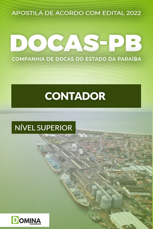 Apostila Digital Concurso Docas PB 2022 Contador