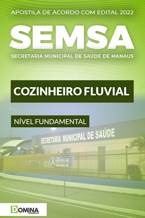 Apostila Concurso SEMSA AM 2022 Cozinheiro Fluvial