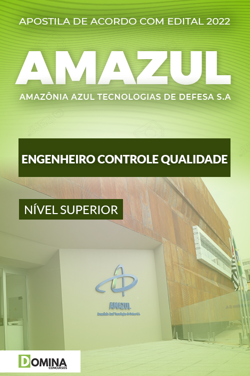 Apostila Amazul 2022 Engenheiro de Controle da Qualidade