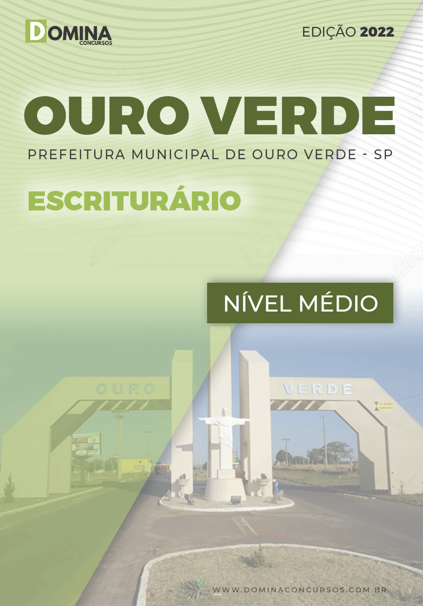 Download Apostila Prefeitura Ouro Verde SP 2022 Escriturário