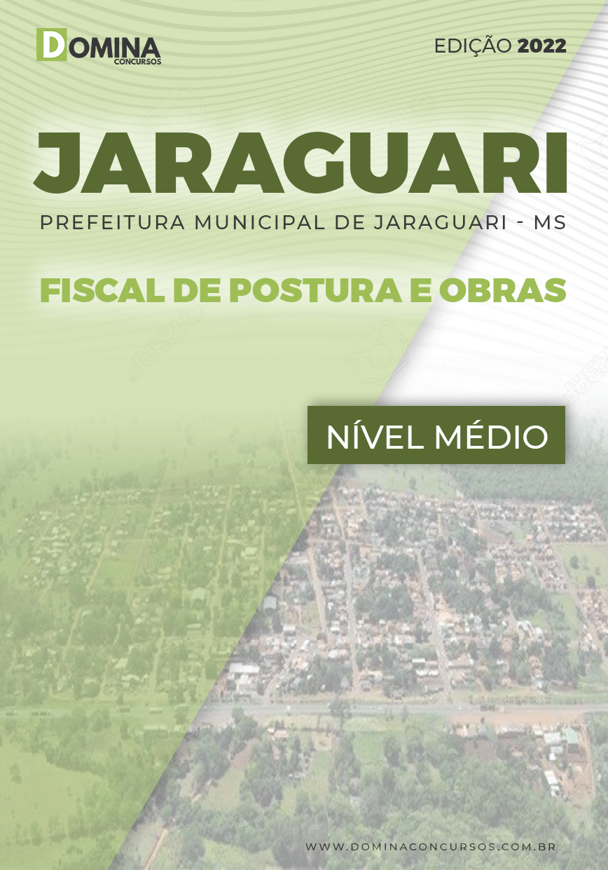 Apostila Pref Jaraguari MS 2022 Fiscal de Postura e Obras