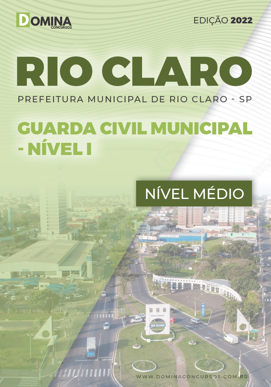 Apostila Pref. Rio Claro SP 2022 Guarda Civil Municipal