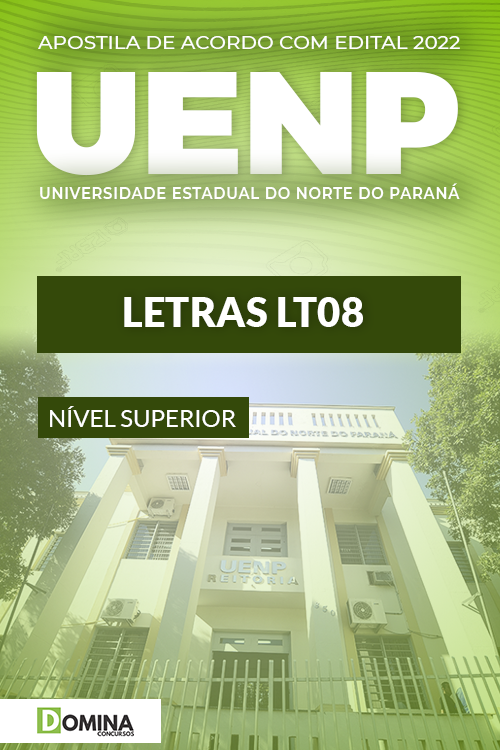 Download Apostila Concurso UENP PR 2022 Letras LT08