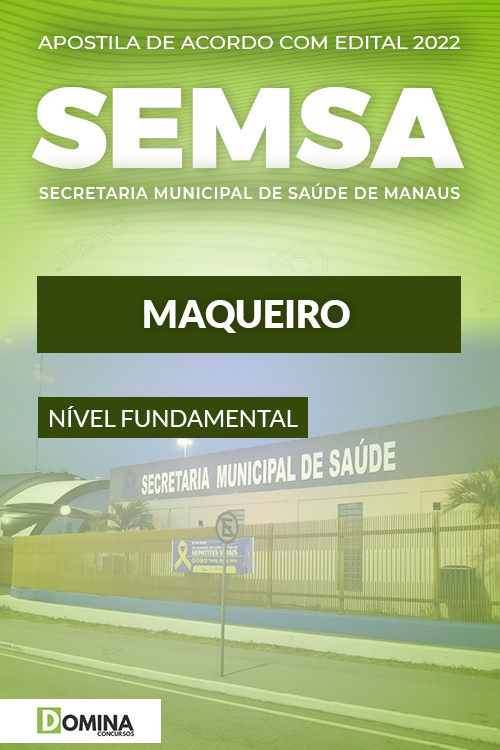 Download Apostila Concurso SEMSA AM 2022 Maqueiro
