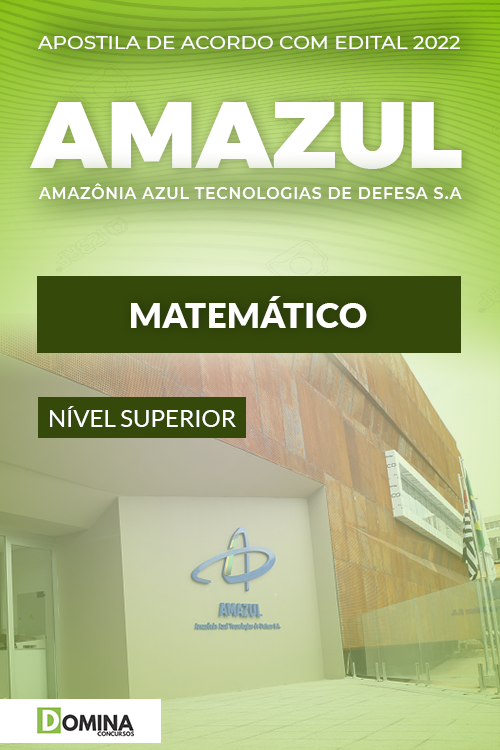 Download Apostila Concurso Amazul 2022 Matemático