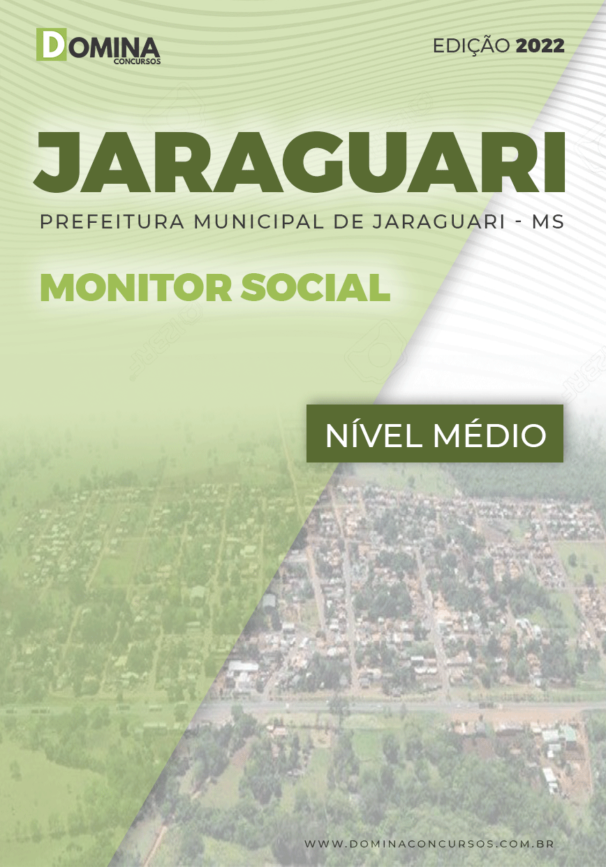Apostila Concurso Pref Jaraguari MS 2022 Monitor Social