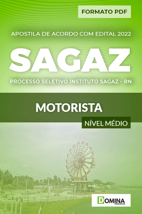 Download Apostila Seletivo Instituto SAGAZ RN Motorista