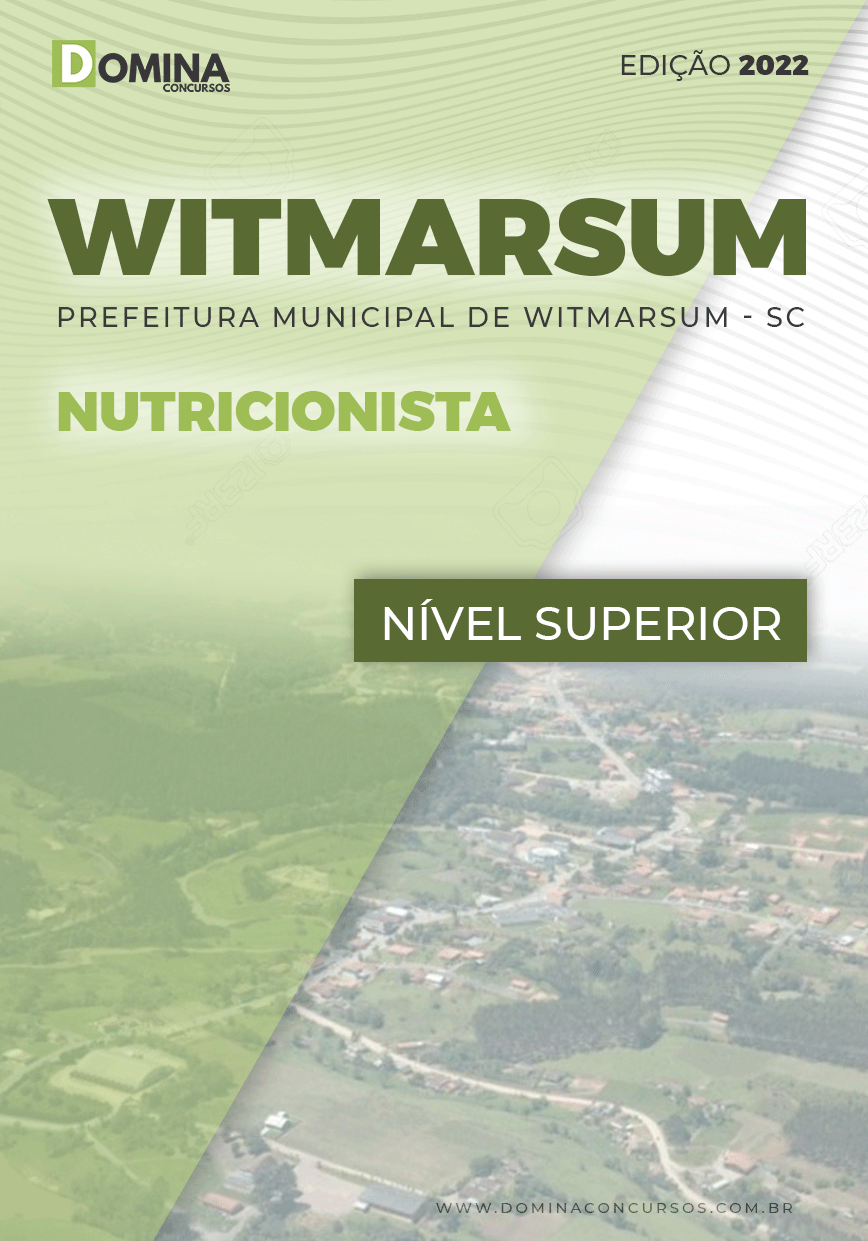 Apostila Concurso Witmarsum SC 2022 Nutricionista
