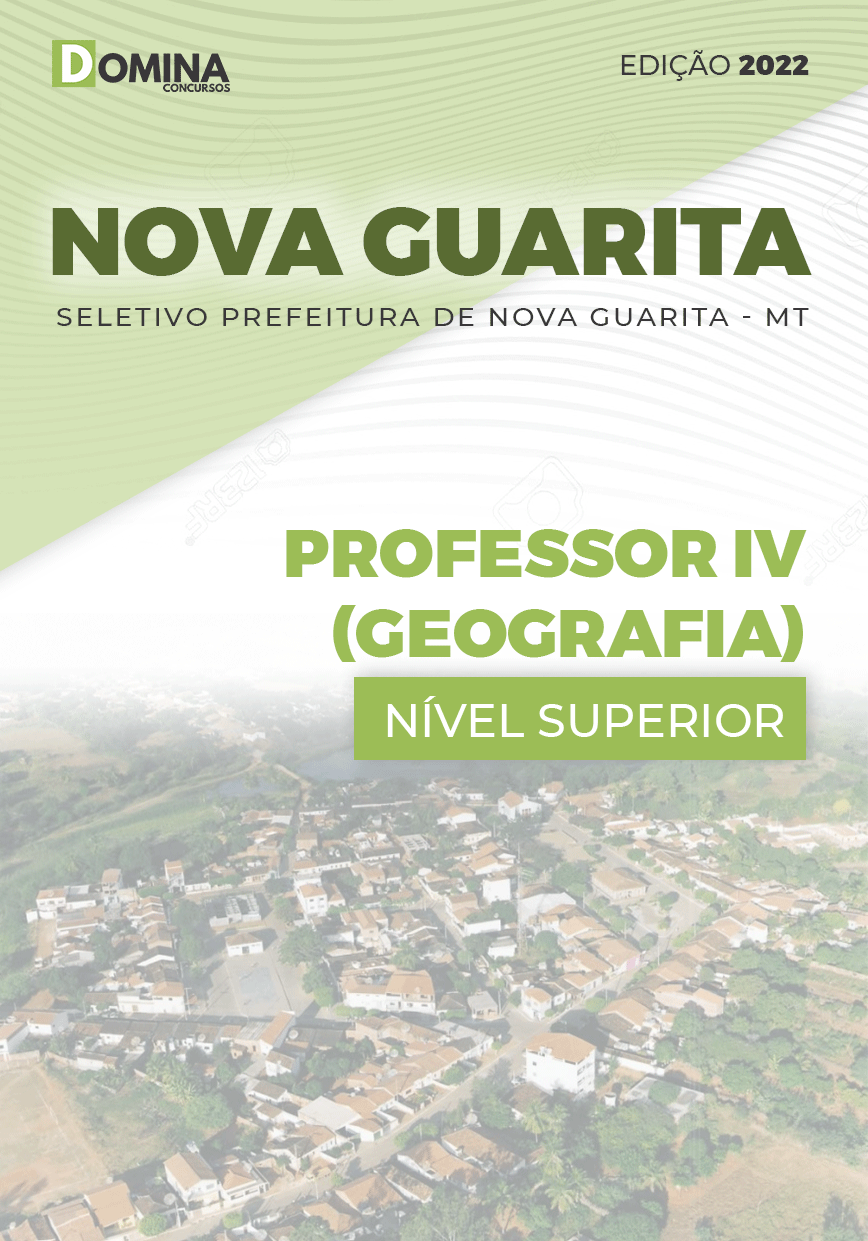 Apostila Nova Guarita MT 2022 Professor IV Geografia