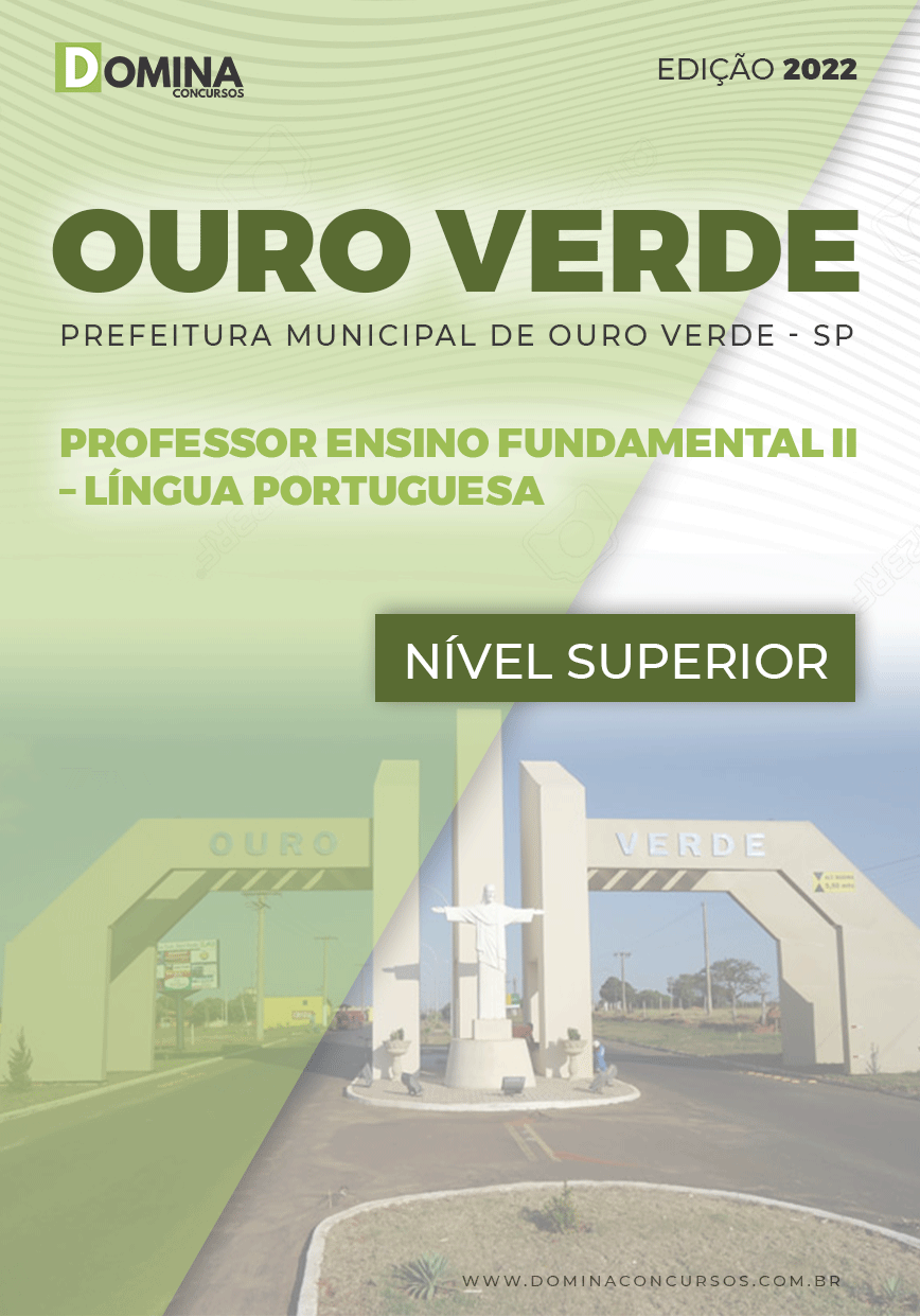 Apostila Ouro Verde SP 2022 Professor Língua Portuguesa