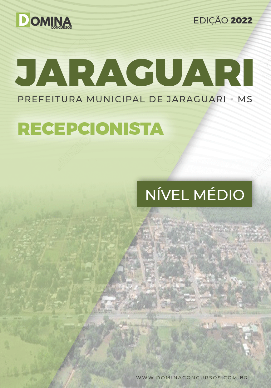 Apostila Concurso Pref Jaraguari MS 2022 Recepcionista