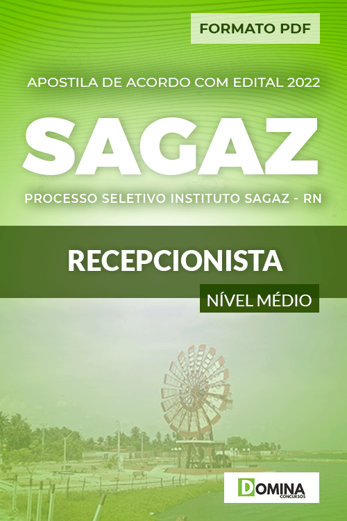 Download Apostila Instituto SAGAZ RN Recepcionista