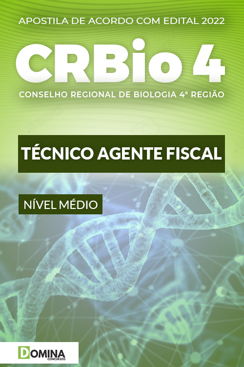Apostila CRBio 4 Região 2022 Técnico Agente Fiscal