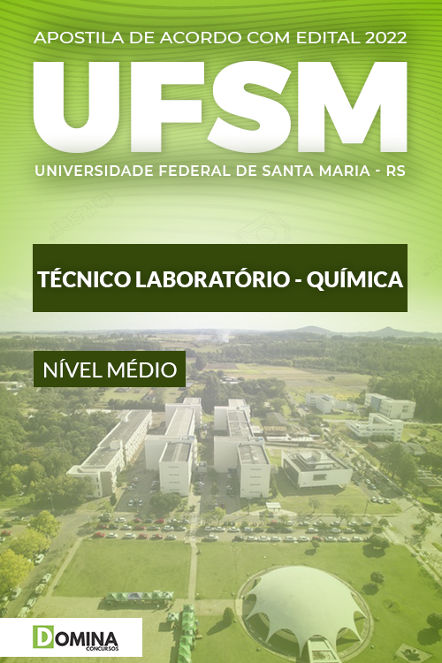 Download Apostila UFSM RS 2022 Técnico de Laboratório Química