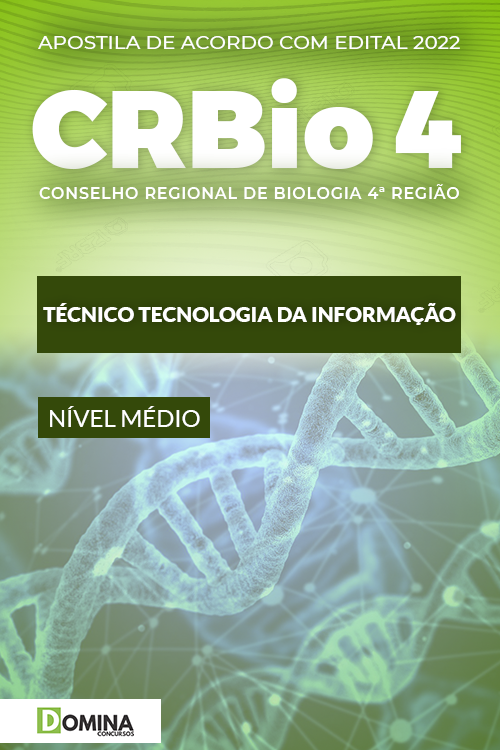 Apostila CRBio 4 Região 2022 Técnico Tecnologia Informação
