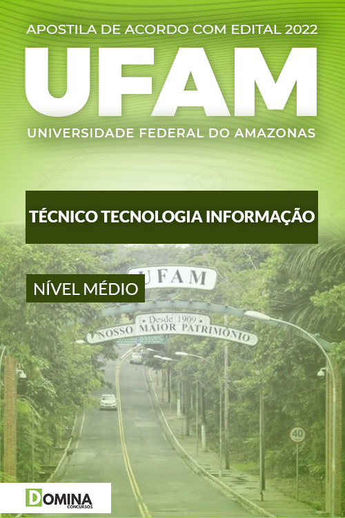 Apostila Concurso UFAM 2022 Técnico Tecnologia Informação