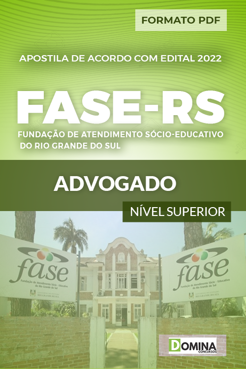 Download Apostila Concurso FASE RS 2022 Advogado