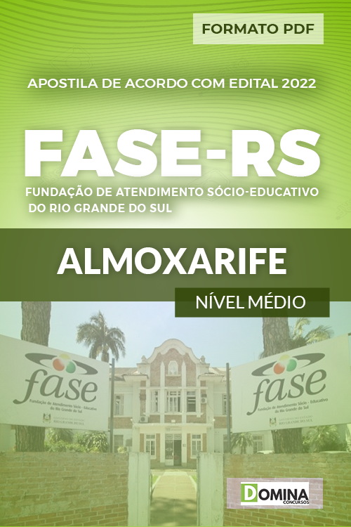 Download Apostila Concurso FASE RS 2022 Almoxarife