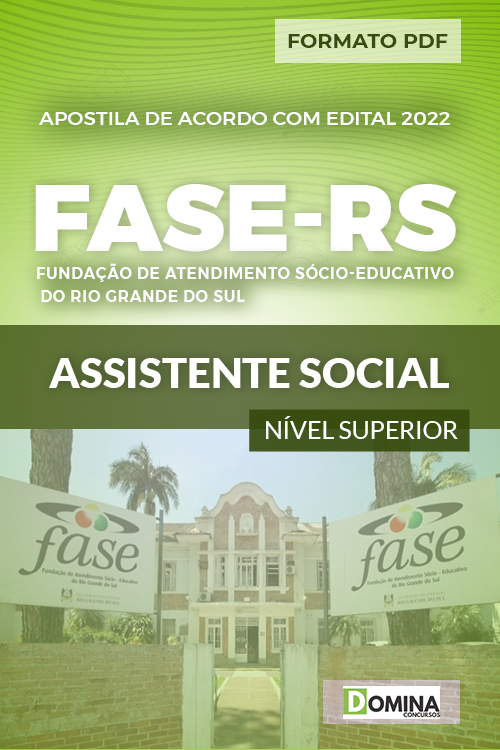 Apostila Concurso FASE RS 2022 Assistente Social