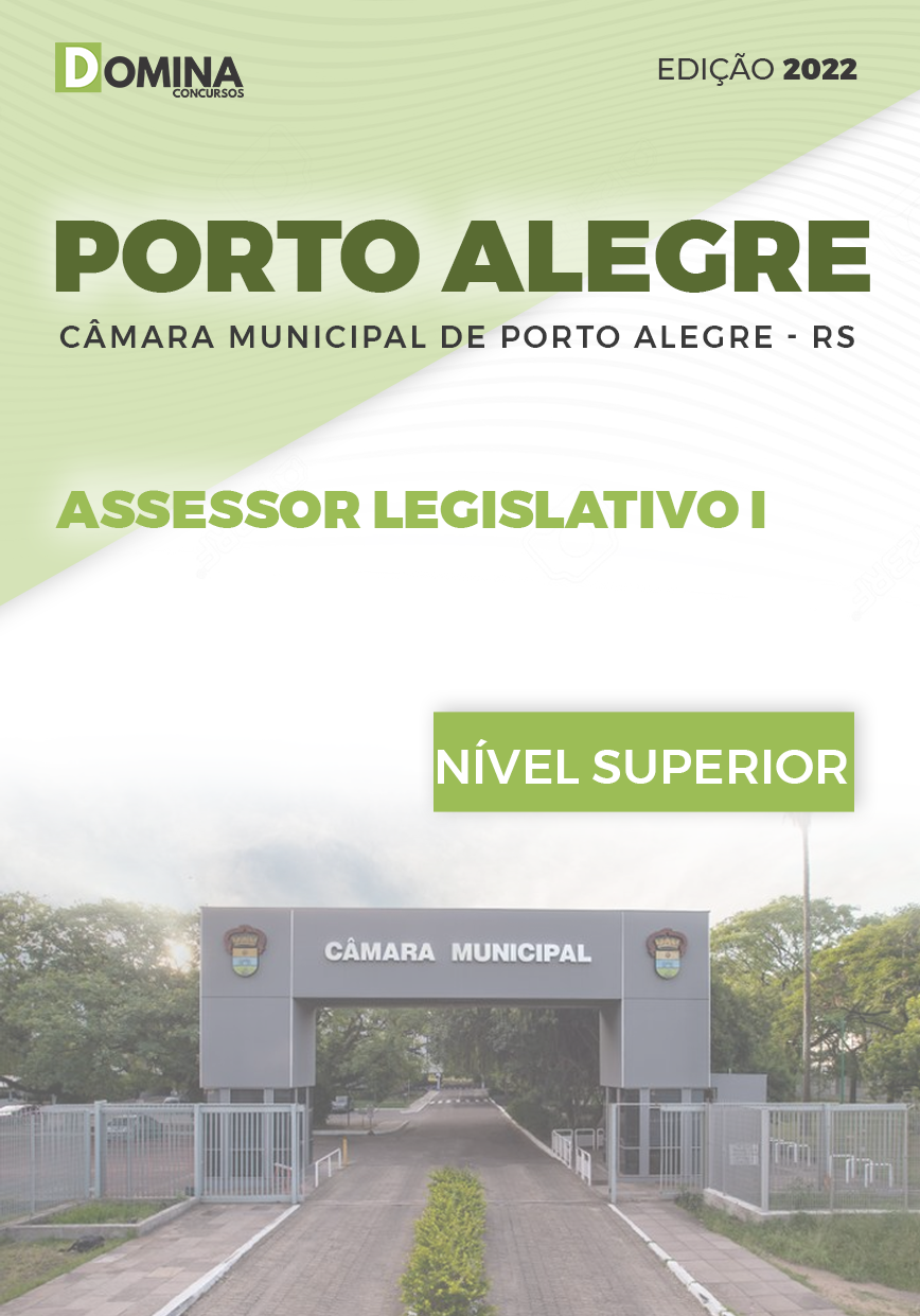 Apostila Câm. Porto Alegre RS 2022 Assessor Legislativo I