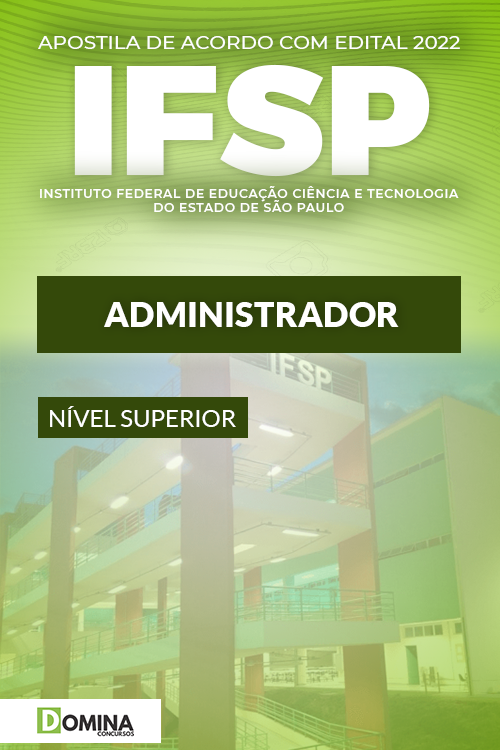 Apostila Digital Concurso IFSP 2022 Administrador