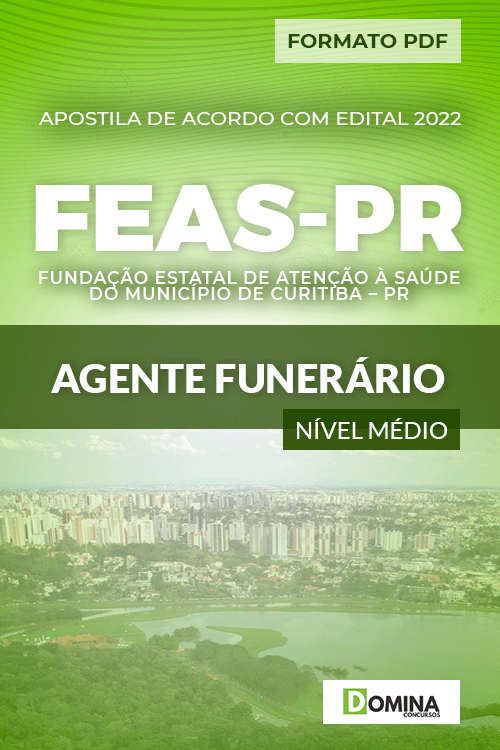 Apostila Concurso FEAS Curitiba PR 2022 Agente Funerário