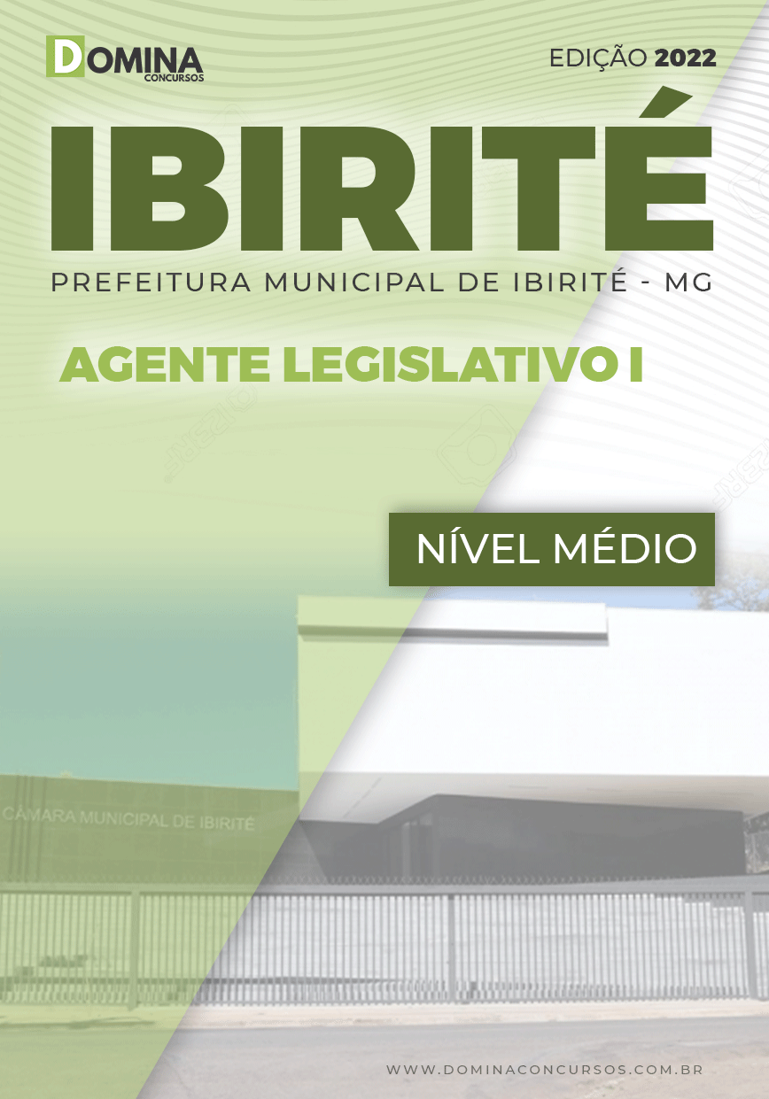 Apostila Câmara Ibirité MG 2022 Agente Legislativo I