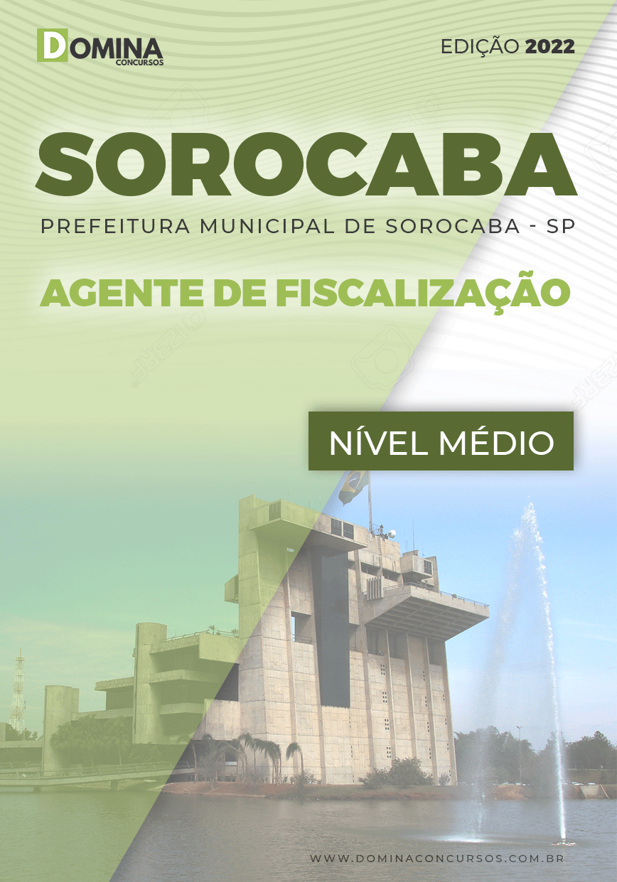 Apostila Pref Sorocaba SP 2022 Agente Fiscalização