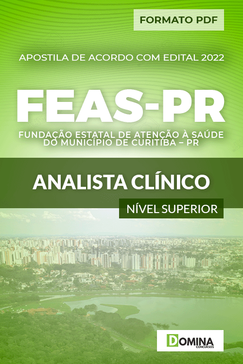 Apostila Concurso FEAS Curitiba PR 2022 Analista Clínico