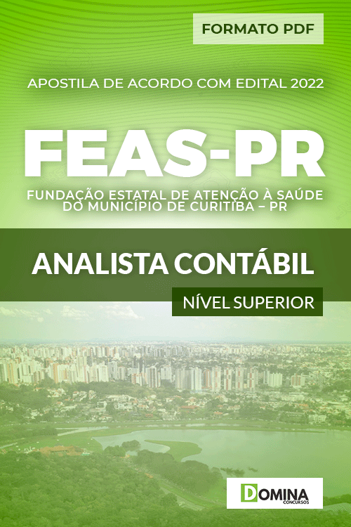 Apostila Concurso FEAS Curitiba PR 2022 Analista Contábil
