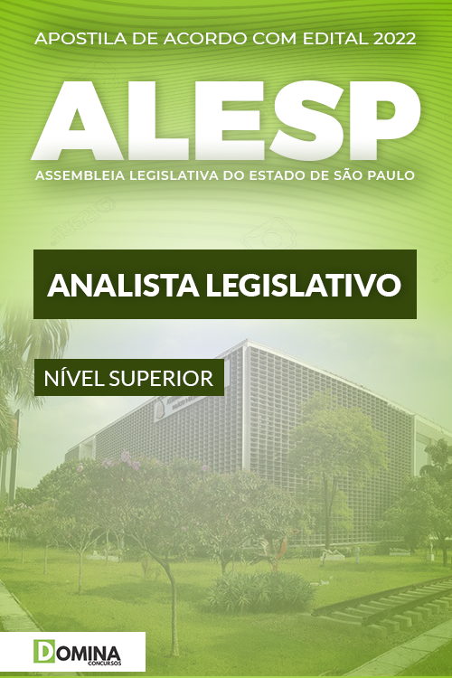 Apostila Concurso ALESP SP 2022 Analista Legislativo