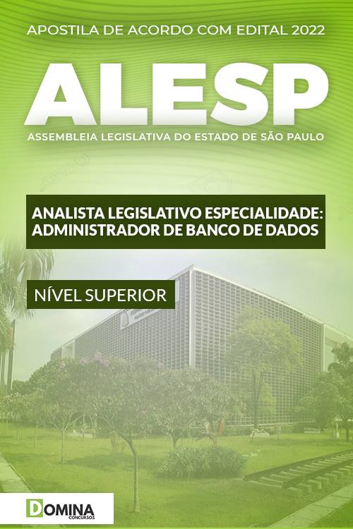 Apostila ALESP SP 2022 Analista Leg. Esp. Adm. Banco